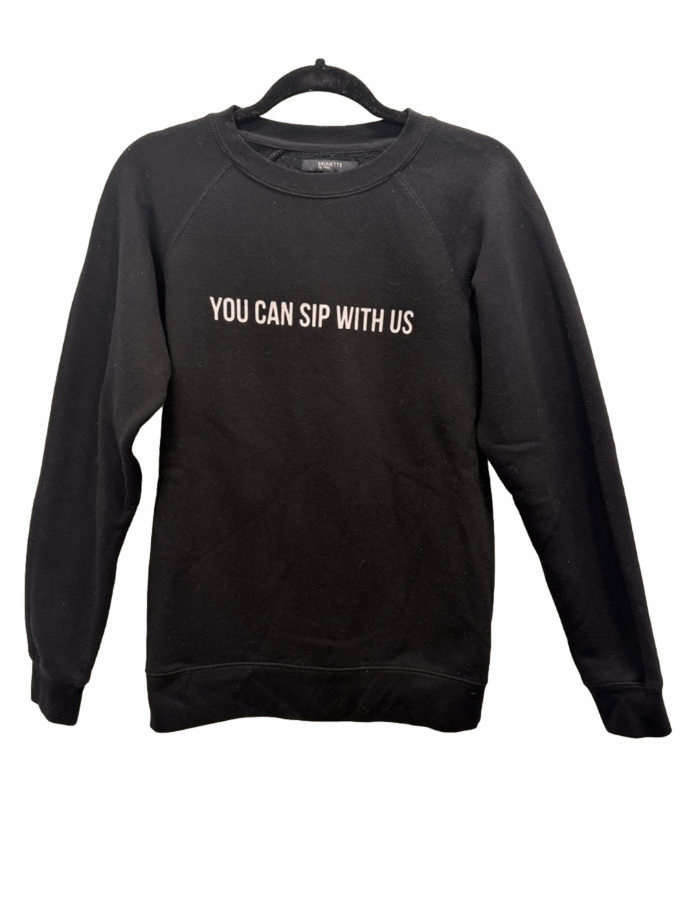 Brunette The Label Black Crewneck Sweater